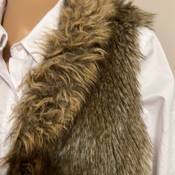 Express Faux Fur Western Country Cowgirl Neutral Ranch Rodeo Festival Layer L - Picture 7 of 13